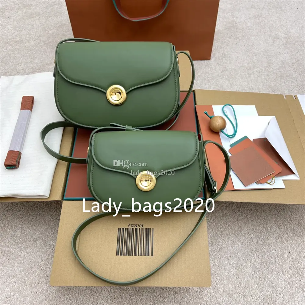 Loro Bag Ghiera Bags Bag Bag L19 Lunch Box L27 Metal Ring Buckle Highine Leather Card حامل الكتف Crossbody LP19 دلو حقيبة يد التسوق