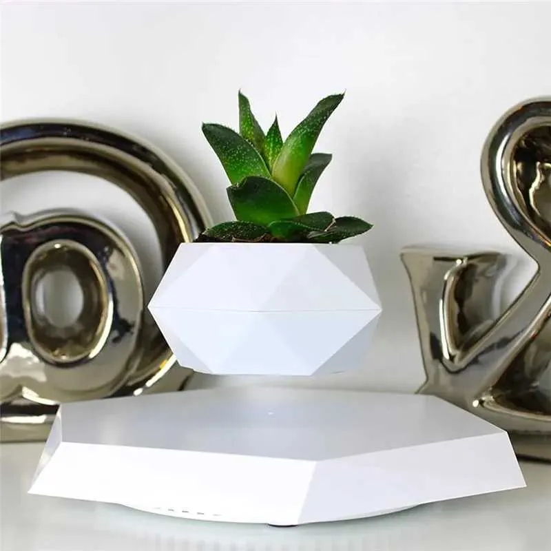 Pflanzer Töpfe Magnetic Floating Display Plant Topf für Erfolge Air Bonsa Plants Haushalt Desktop Suspended Decoration Q240429