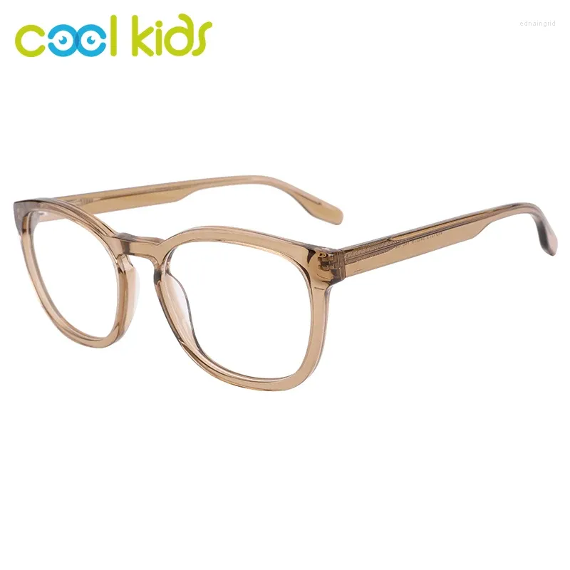 Sonnenbrillen Frames kühle Kinder männliche Brillen Acetat Oval Gläser Rahmen optisches Rezept klassisches Design für Männer in 4 Farben