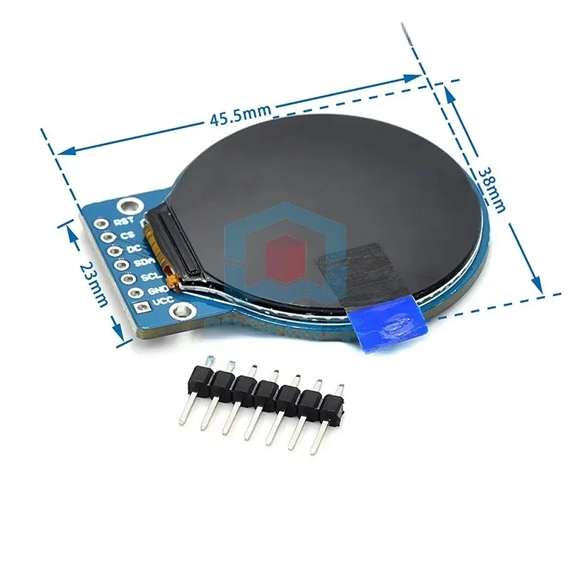 TFT Display 1.28 Inch LCD Module Round RGB 240/240 GC9A01 Driver 4 Wire SPI Interface 240xB For Arduino