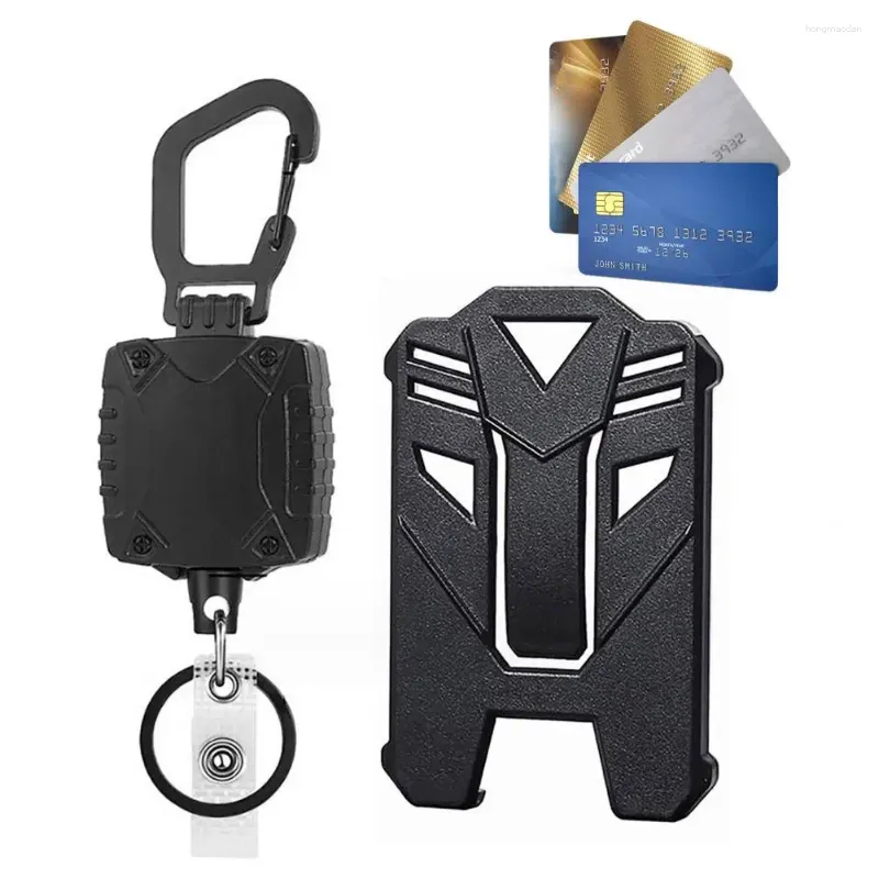 Aufbewahrungsbeutel Abzeichenrollen Retractable Lanyard Key Card Halter Hochleistungs -Karabiner Schlüsselbund -ID -Bürozubehör