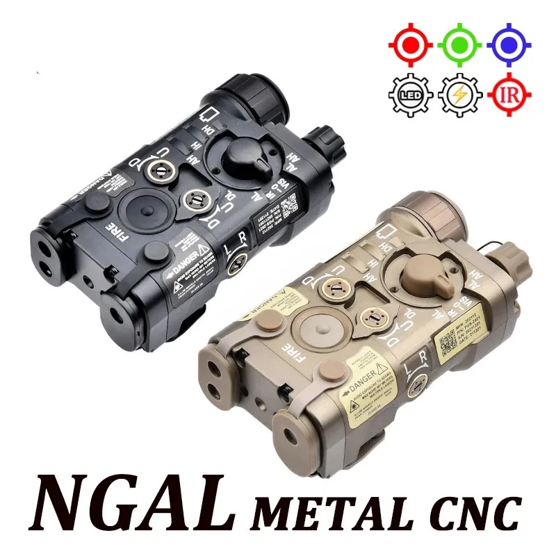 Tactical All Metal L3 NGAL Red Green Blue Dot Laser IR Visierzeiger Airsoft Hunting Strobe Taschenlampe NGAL Laser