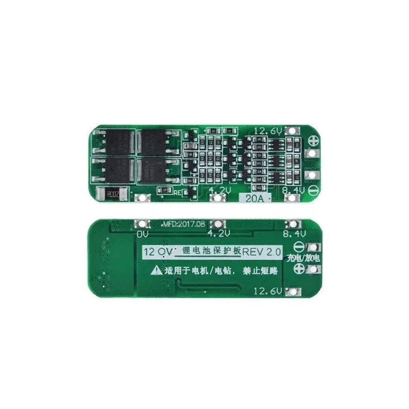 3S 20A Li-ion Batteria al litio Batteria 18650 Protezione del caricabatterie PCB BMS 12,6 V Ricarica cella di protezione Kit fai da te Recupero automatico