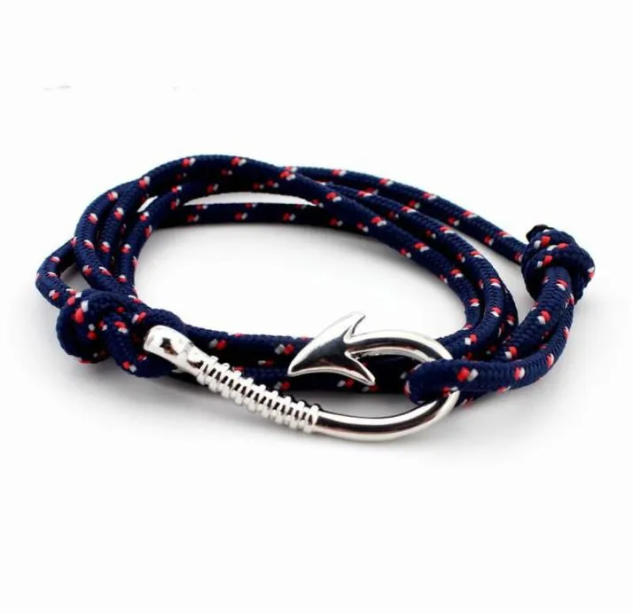 Август многослойный веревый браслет pulseras Hombre Tom Hope Nautical Anchor Sailor Anchor Bracelets Men Fiendship Подарки KKA20167776030