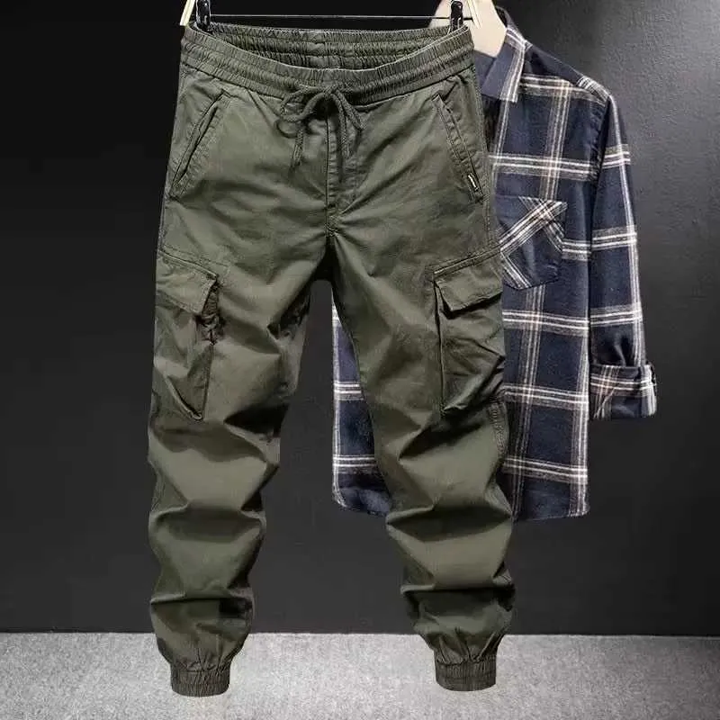 Men's Pants Mens and womens work pants loose fitting oversized casual pants fashionable and fashionable brand functional quick drying legsL2403