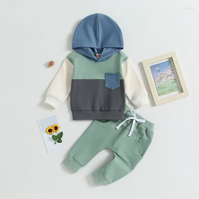 Kleidung Sets Kupretty Toddler Baby Boy Kleidung Langarm Hoodie Sweatshirt Tops und Hosen 6 9 12 18 24 Monate Herbst Winteroutfits