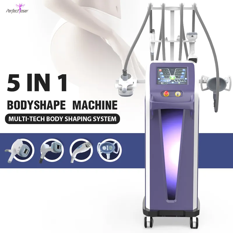 VELA Slimming Machine Body Shaping Sculpting Vacuum Massage Roller Cavitation RF Behandling Skin åtdragning Minska fettborttagning Skönhetsutrustning PerfectLaser