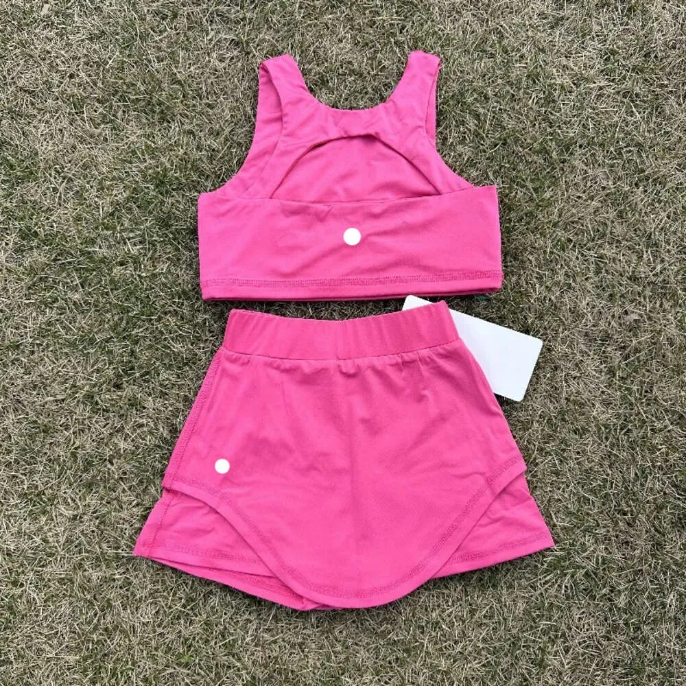 Girls Summer Tan Top+Shorts Shorts Shorst Kids Set Set Outfits Sports Awear Foress Wear Short Short Short Female Female Running Elastic Set