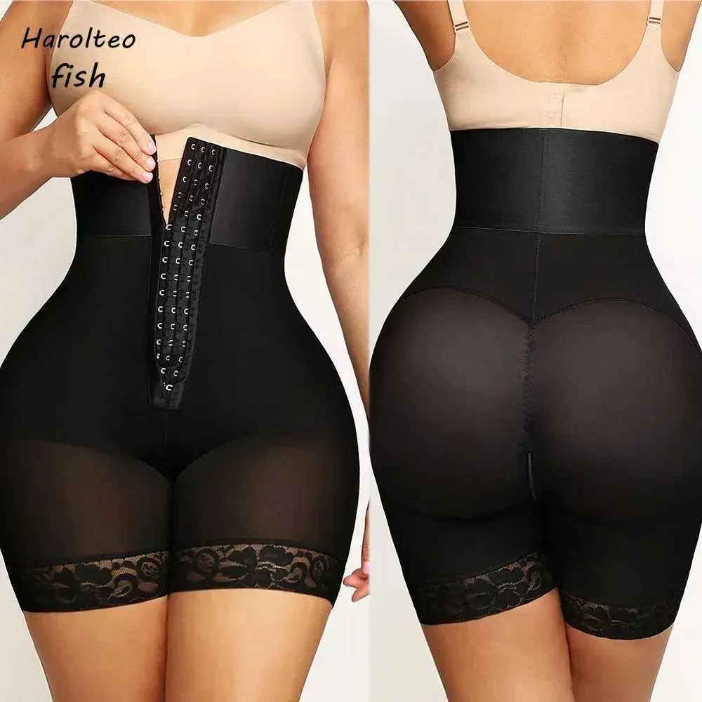 Shapers femininos fajas colombianas bbl esculpindo butt llighter shapewear para mulheres shorts de cintura alta Panties de controle de barriga pós-parto faja y240429