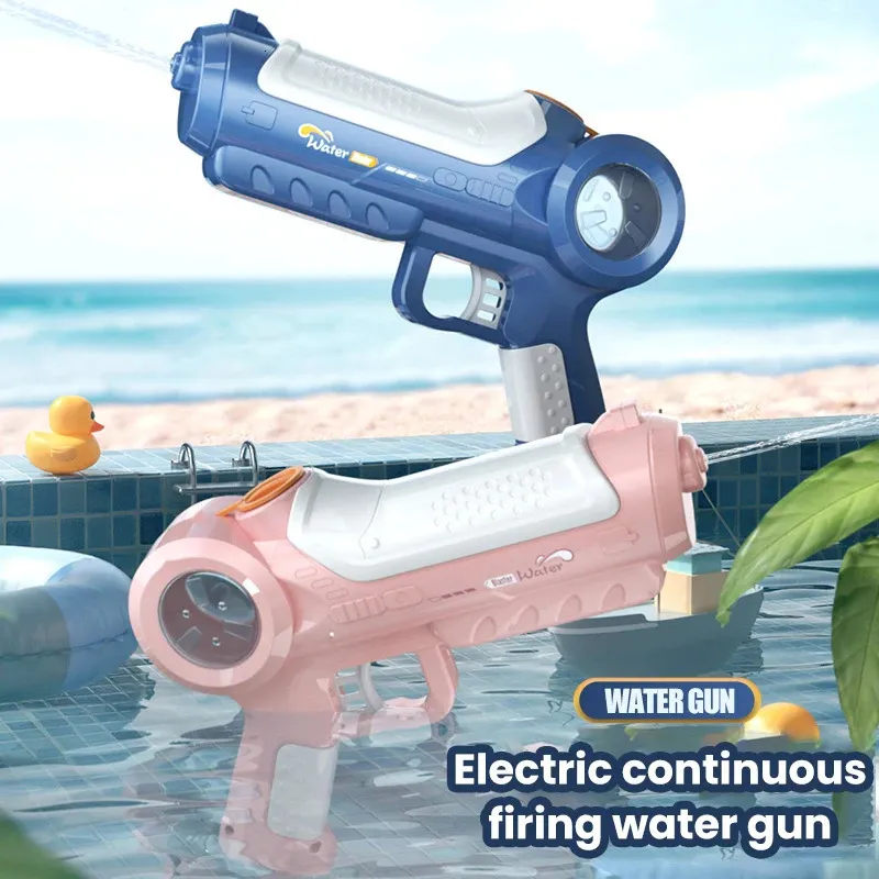 Zomer elektrisch continu waterpistool kinderen buitenspel speelgoed grote capaciteit externe 240420