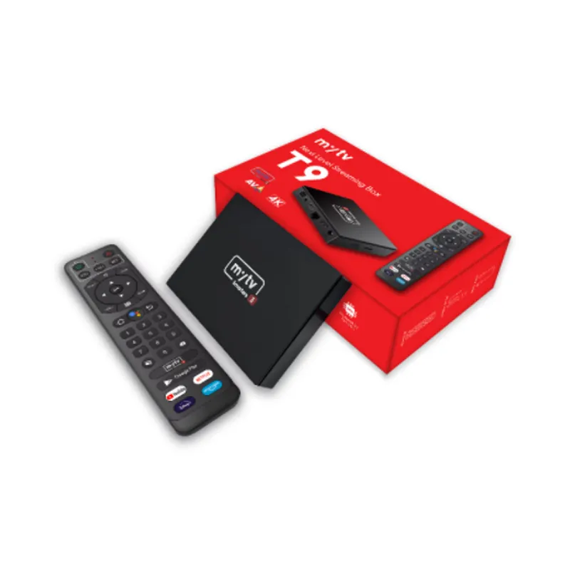 4K de alta calidad Mytv Smarters3 T9 4G+32G Smart TV Box Smart Android11 ​​TV Box Streaming Media Player S905W2 4K Set Top Box