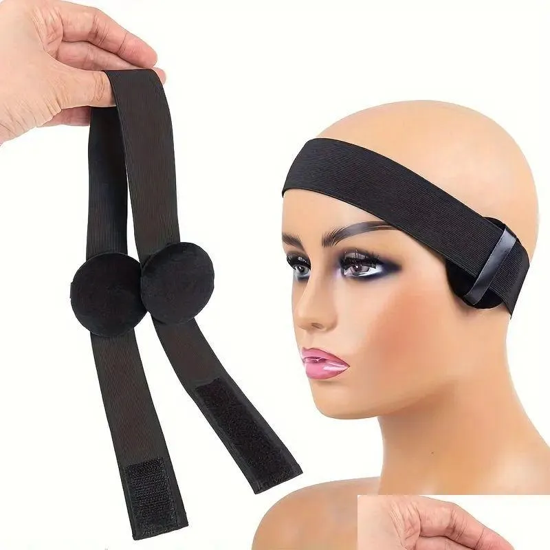 Pruik Caps aliader 1 pc haarelastische band voor pruiken met magictape headband rand lagen sjaal wraps vaste kant 230630 drop levering produceren otywj