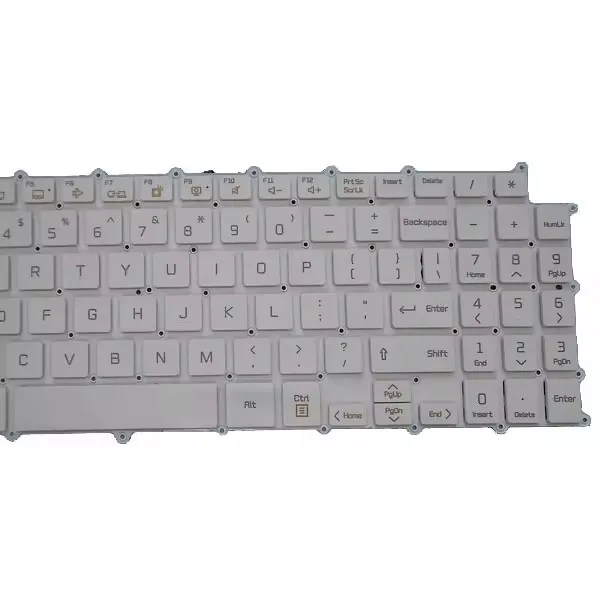 Laptop Keyboard For LG 15Z980 15ZD980 English US White Without Frame & With Backlit Gold Mark SG-90930-XUA AEW73949802