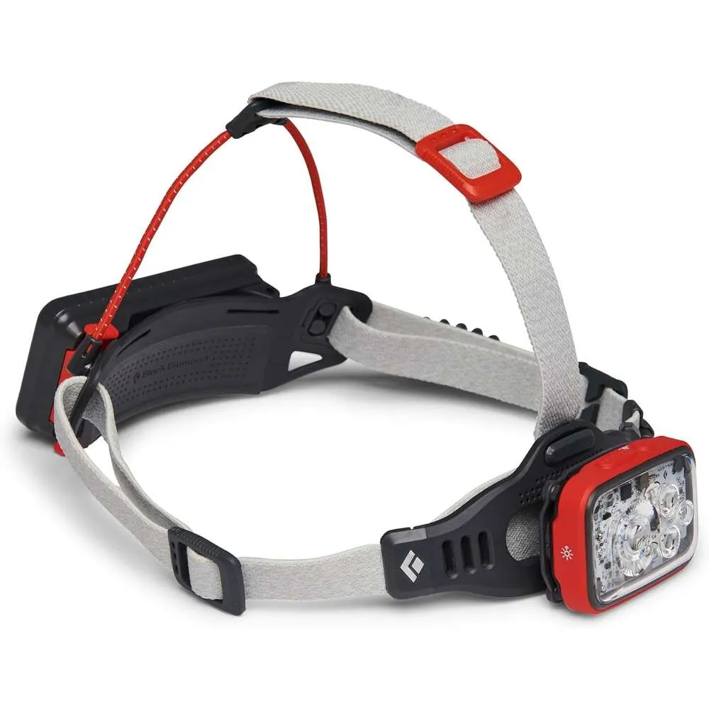 Distance de diamant noir 1500 lampe frontale - 1500 lumens Octane Lightweight Imperproof Recharreable Headlight for Trail Running and Mountain Vertor