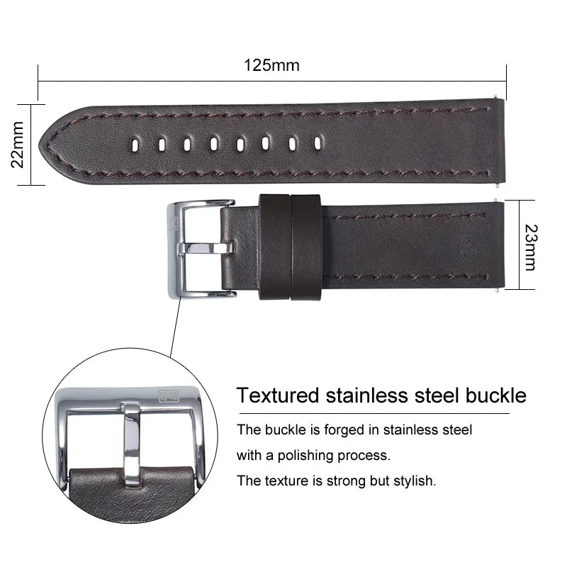 NAVIFORCE Genuine Leather Mondaine Watch Strap 20mm Waterproof With Buckle Replacement Belt Premium Watch Accessory From Yao05 8.34 DHgate.Com