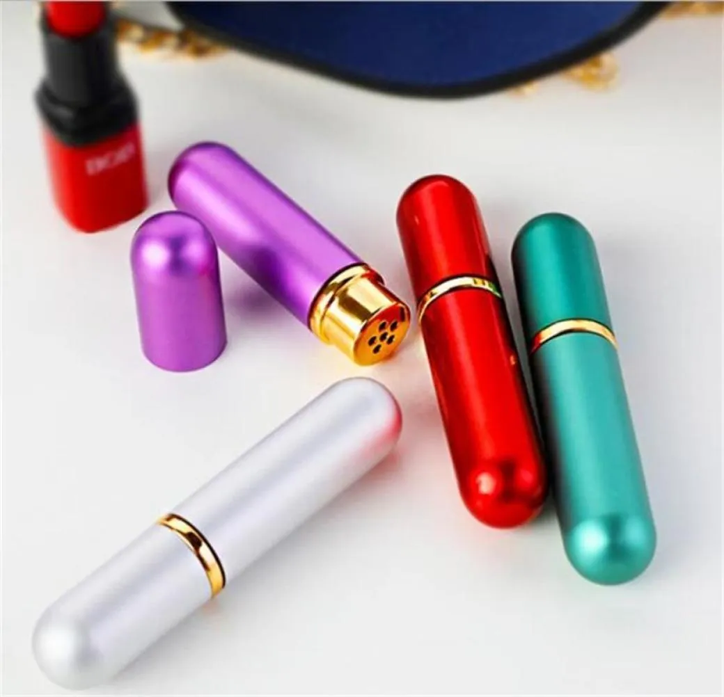 Aluminum Blank diffuser Nasal Inhaler refillable Bottles For Aromatherapy Essential Oils With High Quality Cotton Wicks 2023 V24303110