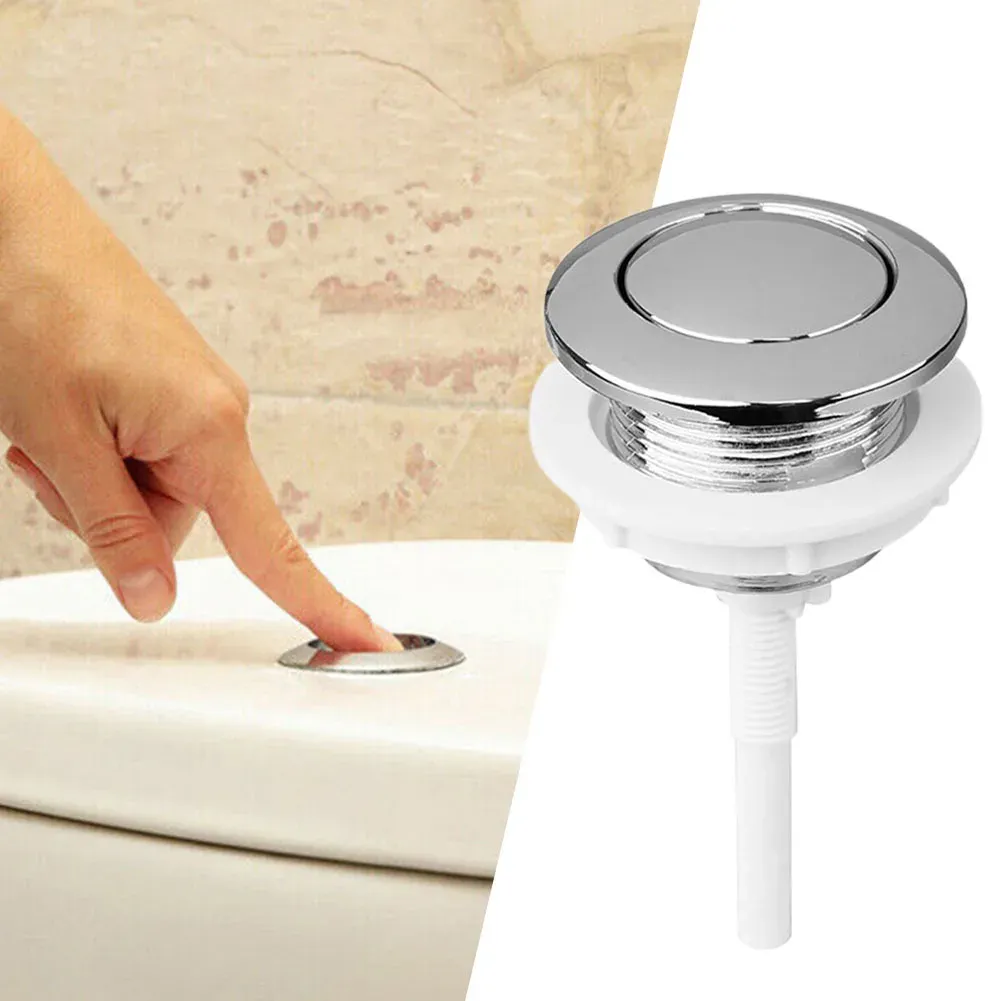 Setzen Sie 1PC 38 mm Toiletten -Toiletten -Druckknopf Einer Flush -Knopf -Toiletten -Wassertankknopf Abs Universal Badezimmerzubehör