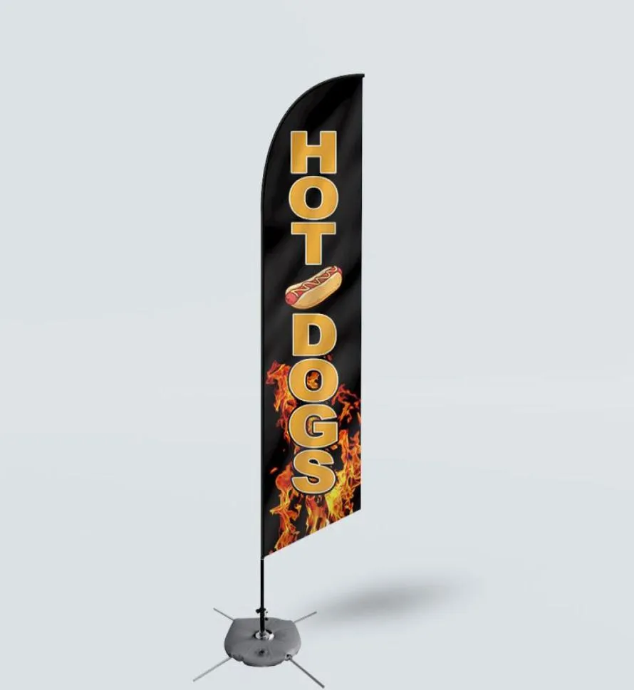 Hundanpassad reklam 110 g stickad Polyester Beach Flag Feather Swooper Banner Digital Printing9762731