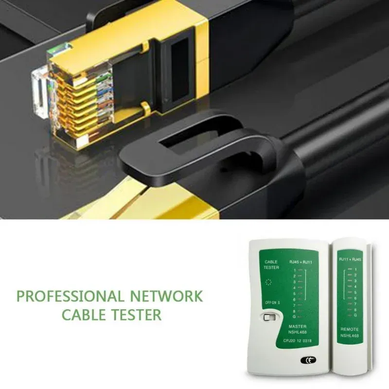 RJ45 RJ11 RJ12 Network Cable Tester Cat5 Cat6 UTP LAN CABLE TESTER Nätverkstråd Telefonlinje Detektor Tracker Tool