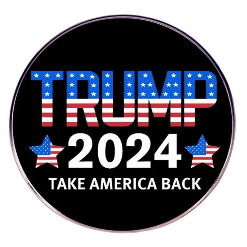 Trump 2024 Brooch Pins Take America Back Président Red Blue Blue Pin Shirt Shirt Badge Decoration Jewelry Accessoires Cadeau