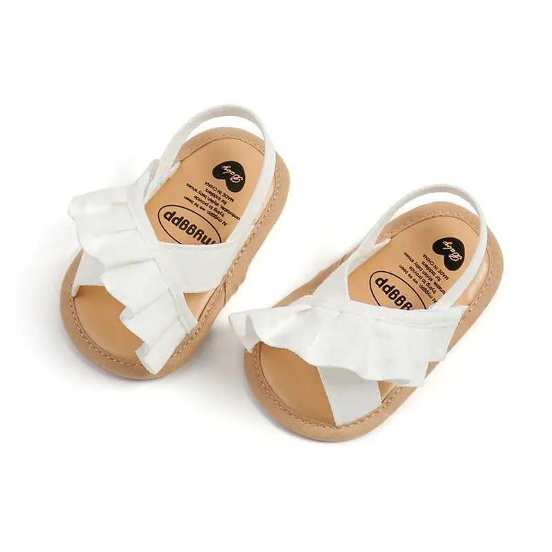 Sandals Citgeett Summer Baby Sandals Cute Rugged Flat Soft Sole First Step WalkerL240429