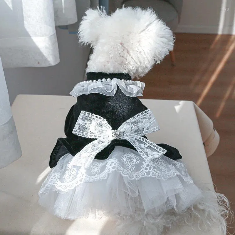 Robes de mariée de vêtements pour chiens pour petits chiens vêtements pour animaux de compagnie chiot maltais bichon yorkies shih tzu poodle pomeranian vêtements