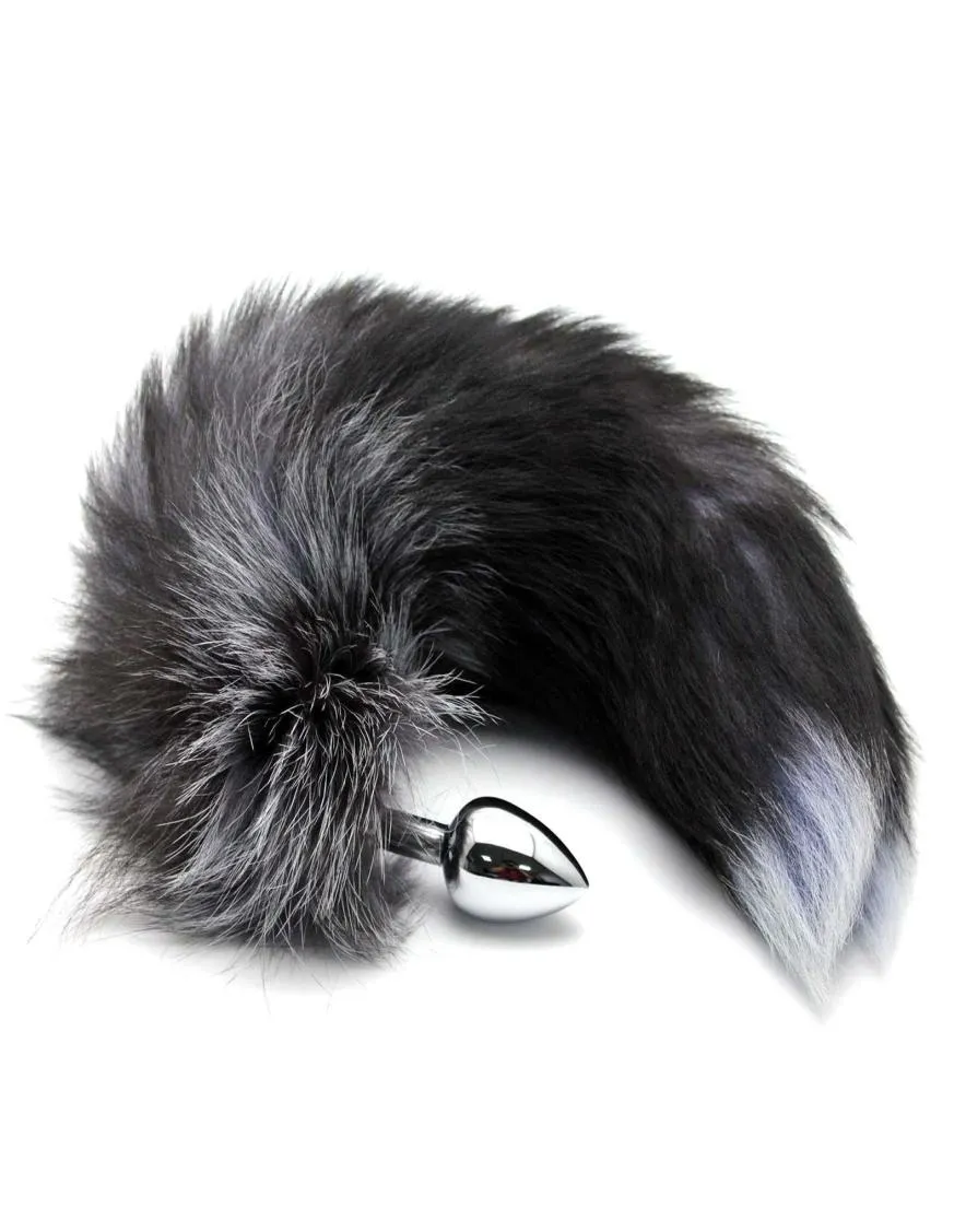 Black Faux Fox Tail Adult Sext Toy Anal Plug Insert Stopper Butt Butt Toy Sex Produit T7016694928