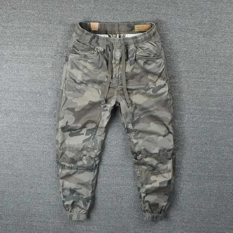 Pantalon masculin pantalon cargo camouflage trekking pantalon masculin camo street décontracté y2k nylon coréen pantalon pas cher pantalon emo sabggy long coton j240429