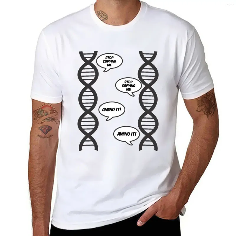 Men's Tank Tops Stop Copying Me DNA Funny Tee T-Shirt Quick Drying Shirt Sweat Plain T Shirts Men