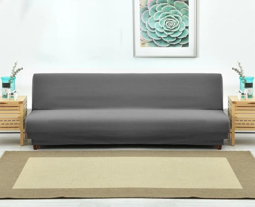 Universal Armless Sofa Bett Cover Falten Sie moderne Sitzbezüge Stretch Deckungen Billig Couch Protector Elastic Futon Spandex Cover 29102949