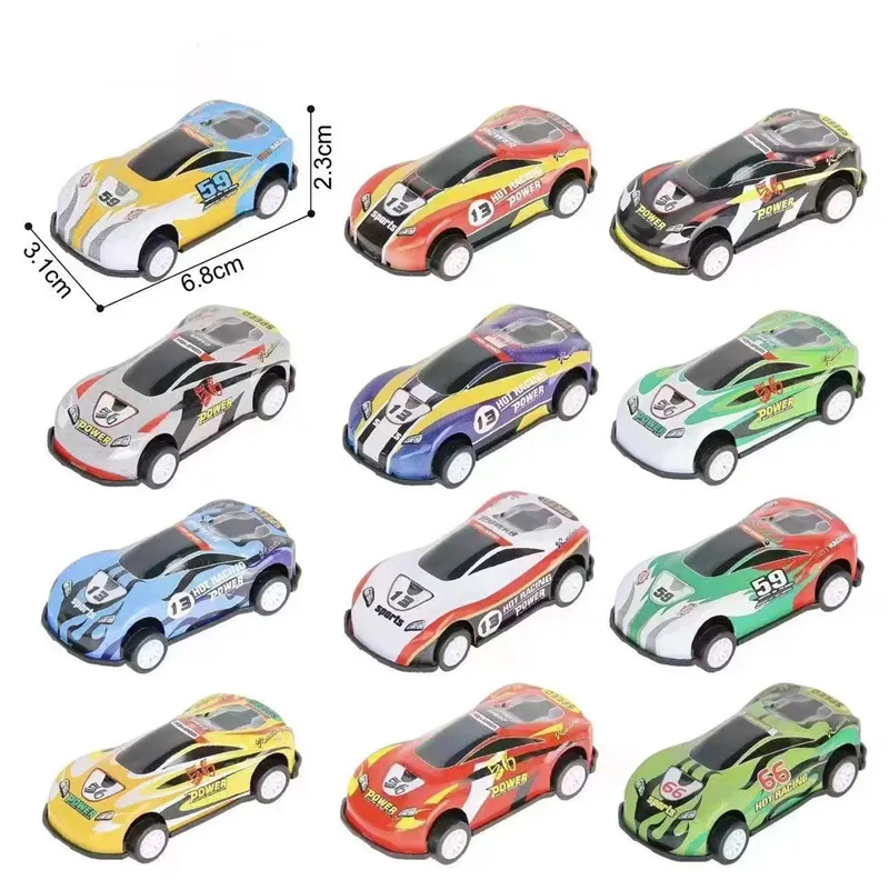 Bulk Mini Kids Recoil Pullback Auto Auto Giochi legati Auto per feste all'ingrosso Filler per sacchetti regalo per ragazzi Girls Toddlers Coloral Can Filler Dhl