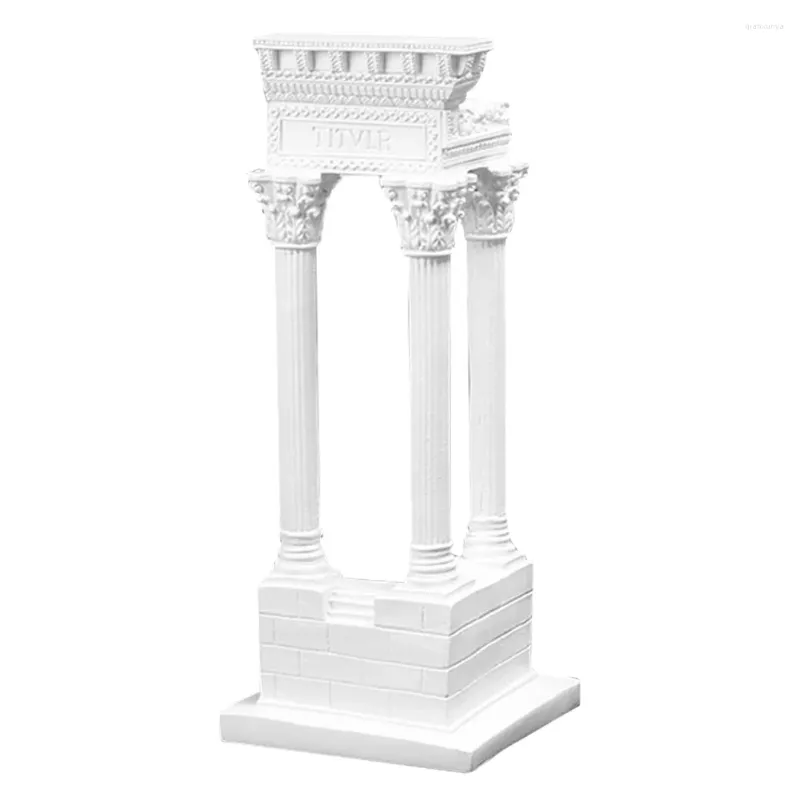Décorations de jardin Office de décoration de colonne romaine mini table de sable de pilier grec po