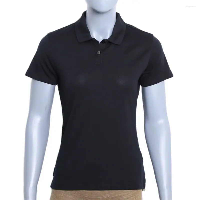 Kvinnors polos merino ullpolo t shirt kvinnors kort ärm för kvinnor lätt basskikt anti-odor andas 180 g