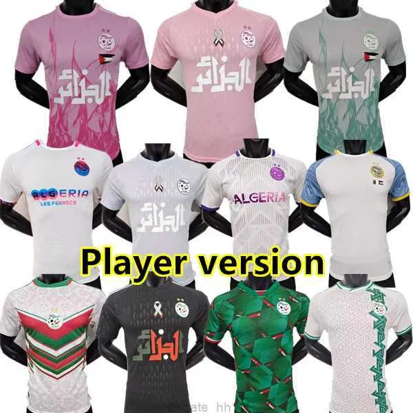 Algerie Soccer Jerseys Mahrez 2023 2024 Home Away Bounedjah Feghouli Bennacer Atal 23 24 Maillot de Foot Algeria Player Version Algeria Football Shirt