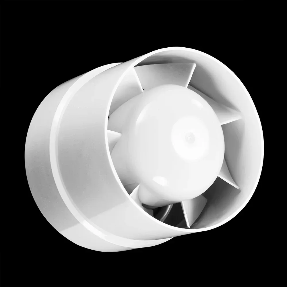 Ställ in 100/125/150 mm rund avgasfläktkanal Ventilator 220V Ventilation Vent Air Extractor för fönster badrum toalettkök