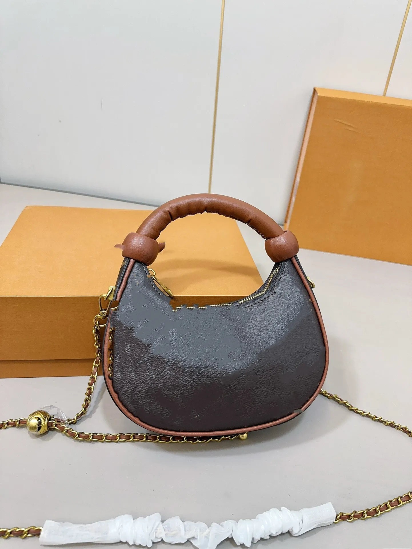 Luxury Shoulder Bag Designers Handbags Purses Bag Brown Flower Women Tote Brand Letter Leather Shoulder Bags Crossbody Bag Brown Plaid 7284