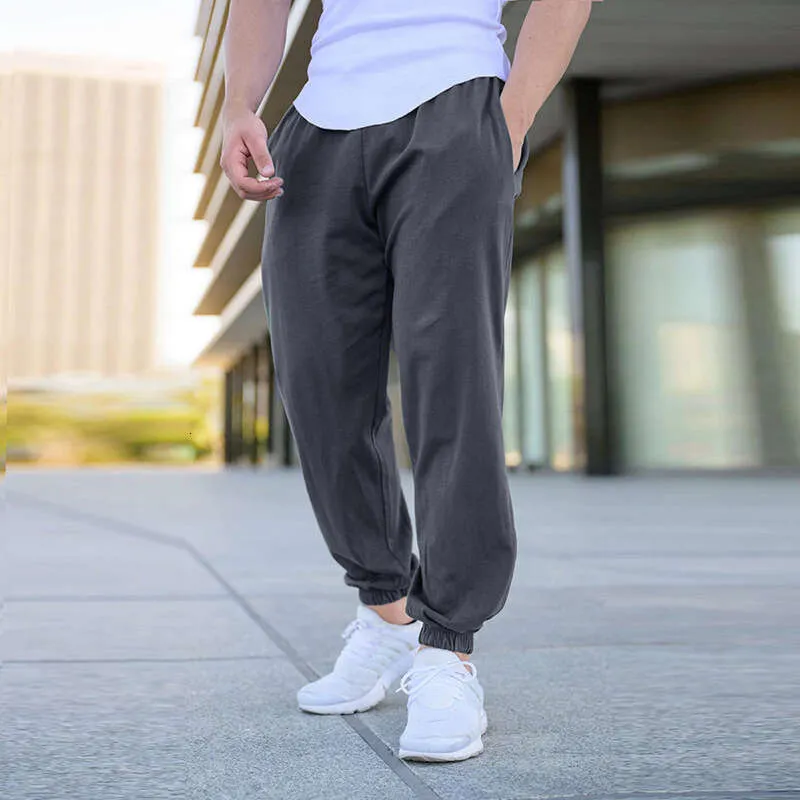Mens Running Pants Loose Sweatpants Men, Elastic Waist Cotton