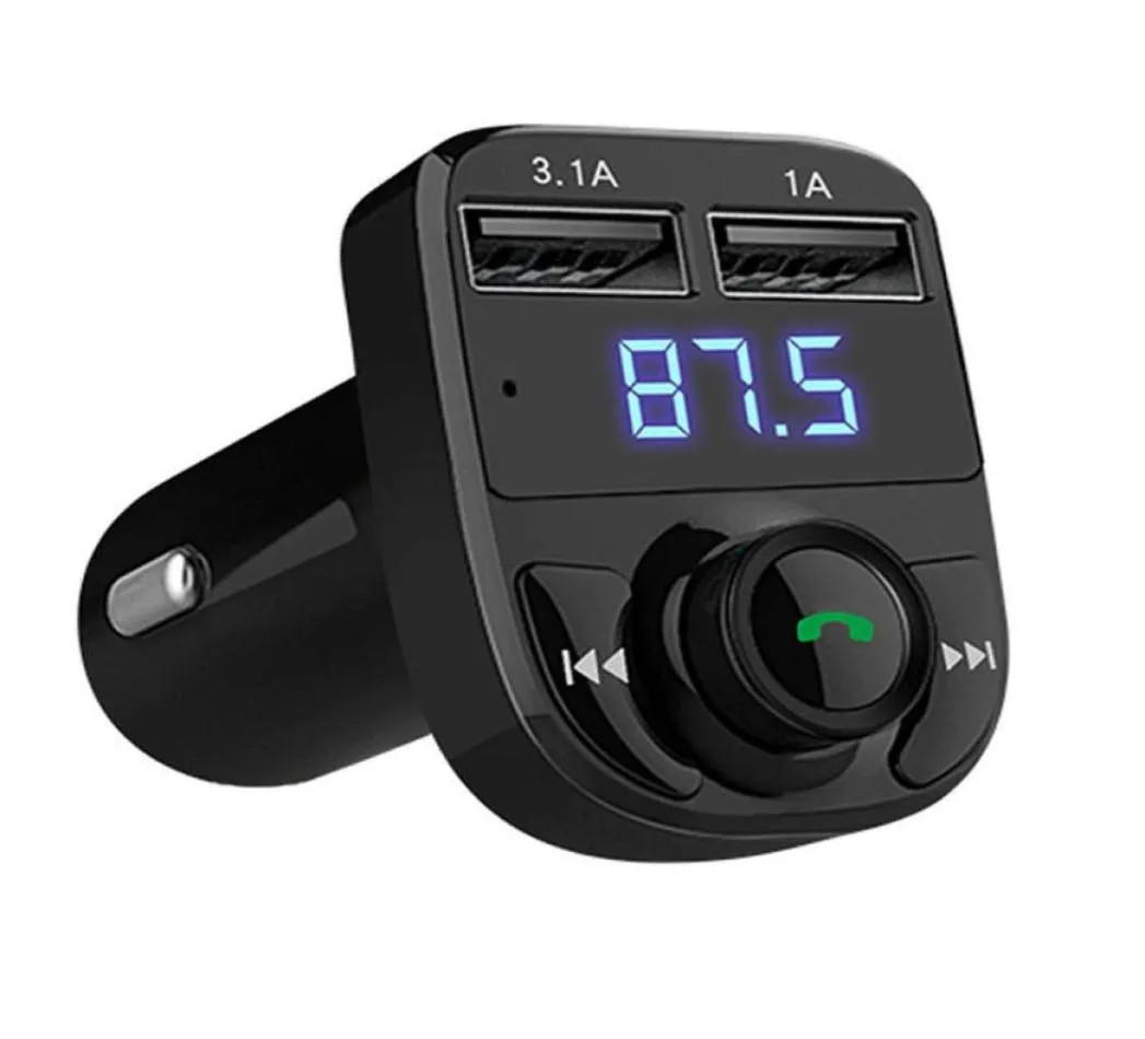 FM Transmitter Modulator Hands Bluetooth Car Kit Car o MP3 Player with 31A Fast Charge Dual USB Car Charger8207497