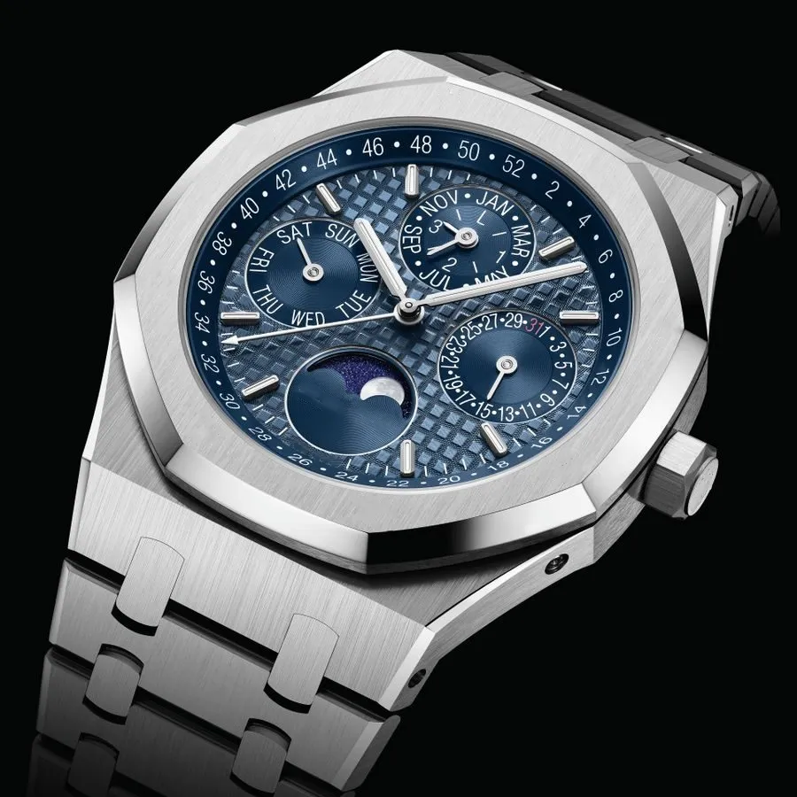 Top Automatic Mechanical Watch for Men Big Big Magnifier en acier inoxydable Sport Sapphire Solid Clasp President Mens Watchs Male Buness Wrist Wrists U1