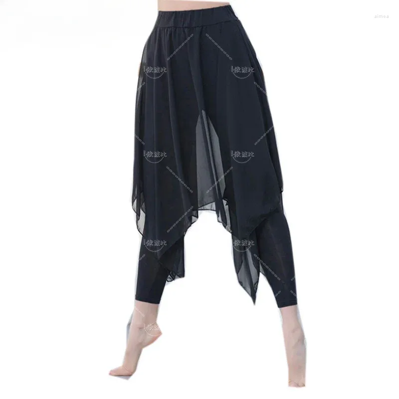 Abbigliamento da palcoscenico Legging per le donne per le donne Skorts Calling comodo Modal Capri Black Maxi Skirt Adulti Dancezione di base Dancela Guida Plus size