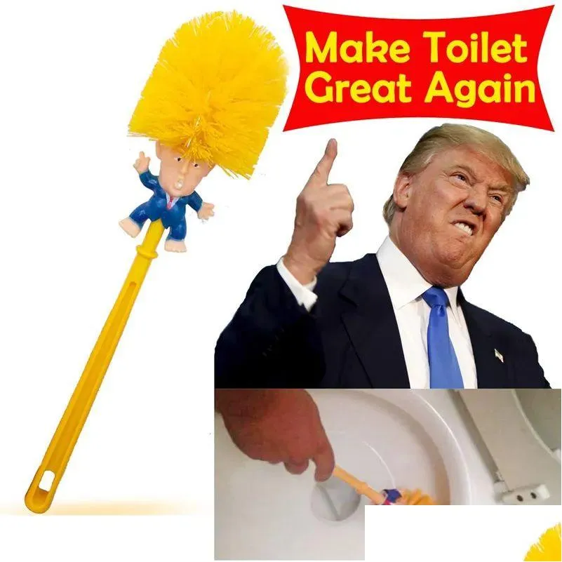 Toilettenpinselhalter Donald Trump Pinselpapier Bündel lustige politische Gag Neuheit Glauben Sie mir, machen Sie Ihre großartige Drop -Lieferung nach Hause OTWOK