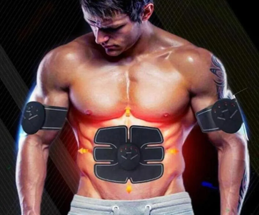 2019 EMS Electric EMS Entrenador abdominal Músculo Músculos del brazo del brazo ABS ABS Ejercicio de esculpir el estimulador de músculo electrónico Fitness66744434