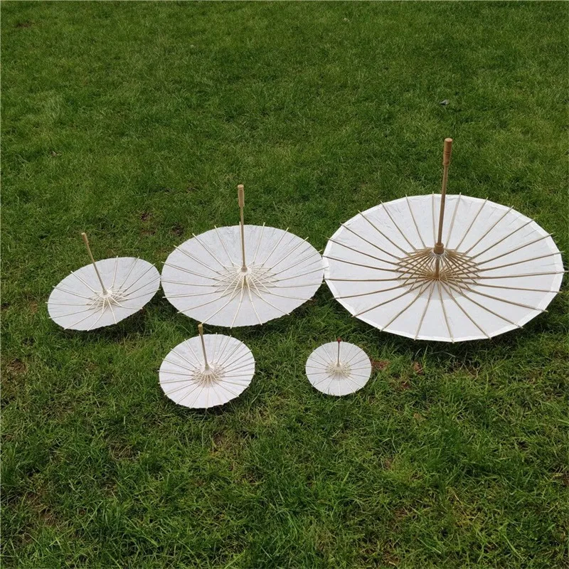 Vintage vitboksparaplyer brud bröllop paraplyer parasoler populära handgjorda kinesiska hantverksparaplyprydnader diameter 20 30 40 60 cm ho03 b4