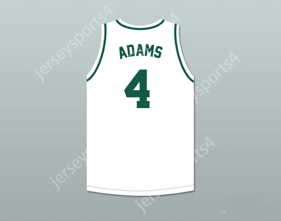 Aangepaste nee Naam Mens Jeugd/Kinderen Davante Adams 4 Palo Alto High School Vikings Witte basketbaltrui Top gestikt S-6XL