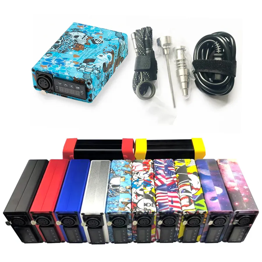 Controlador de temperatura da unha DNAIL ENAIL KIT de 20 mm Aquecedor de bobina Vaporizador de cera Reciclador Tubo de vidro Tubo de óleo Rig Bong LL LL