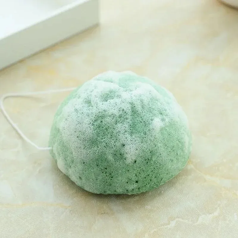 Konjac Sponge lavare il viso rotondo Konjac Konnyaku Sponge Sponge Uliziatore Exfoliatore