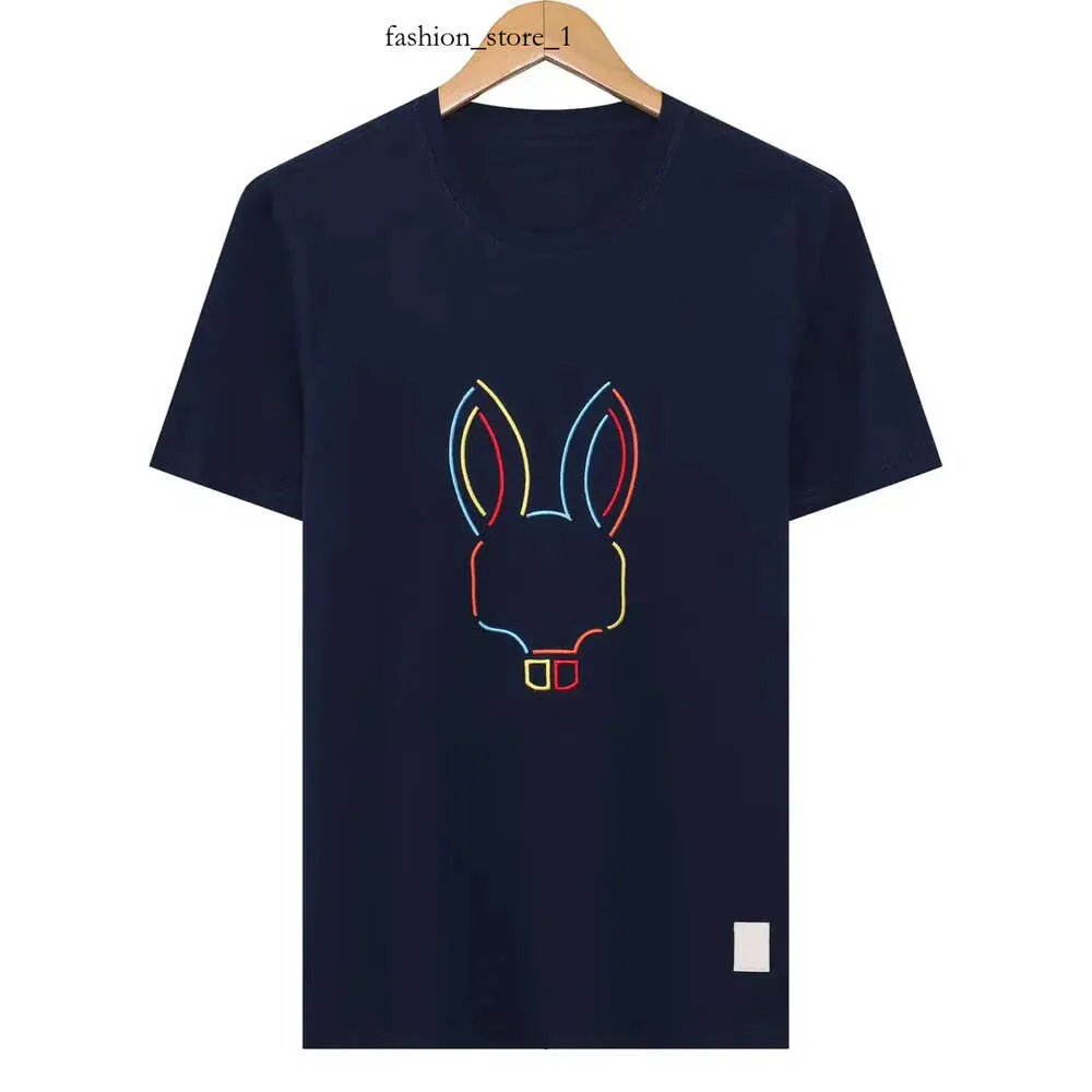 PYSCHO Bunny Shirt Summer Casual T Shirt Mens Womens Szkielet Rabbit 2024 Nowy projekt Multity Men Men Shirt Physcho Bunny para krótkie rękawie 193