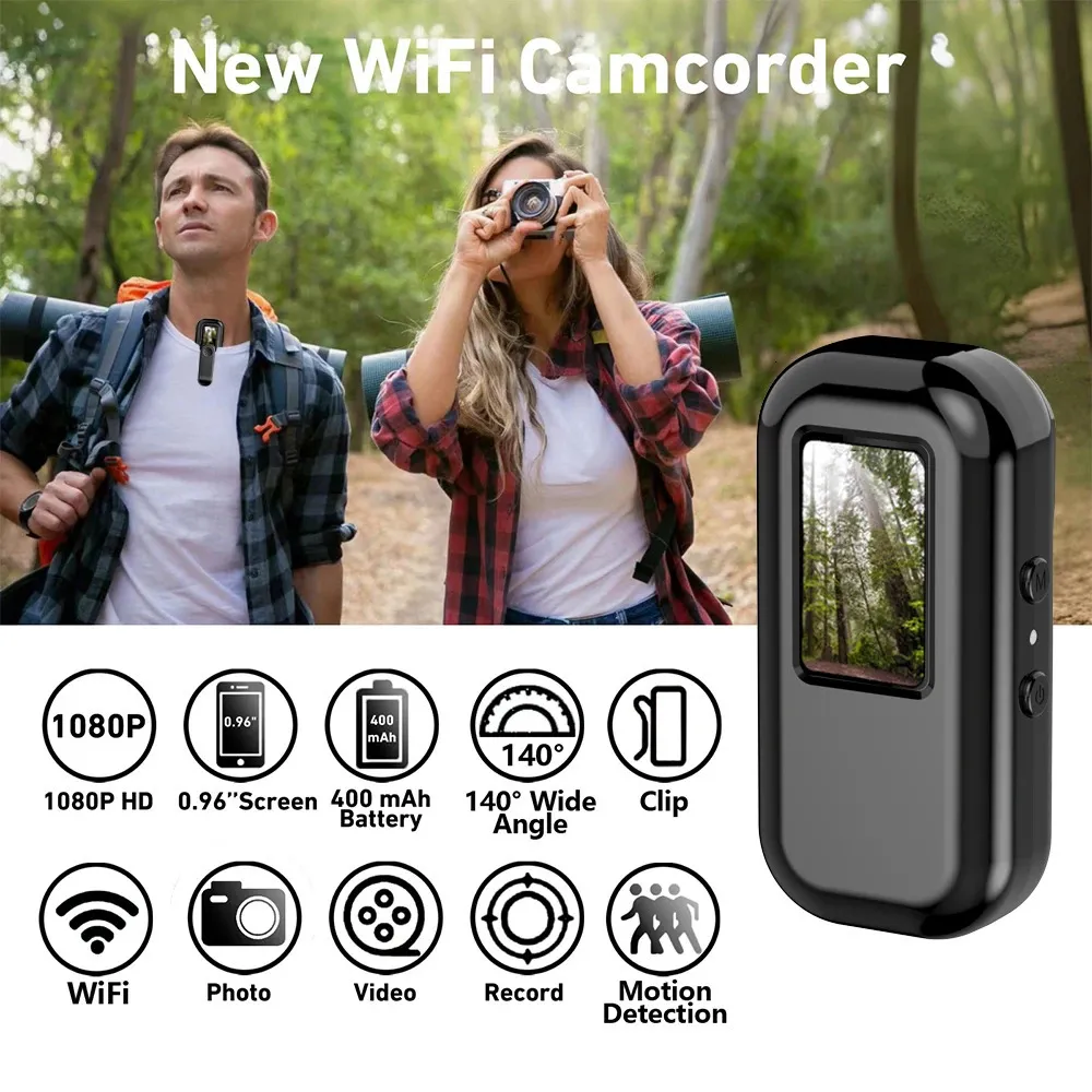 Mini Caméra D'action Portable FHD 1080P - Mémoire 128 Go, WiFi, étanche 30m - Modèle H88