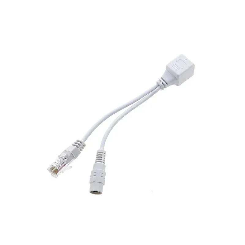 Nieuwe Poe-kabel Passief vermogen over Ethernet-adapterkabel Poe Splitter RJ45 Injector Voedingsmodule 12-48V voor IP CAMEA- voor POE-injectoradapter