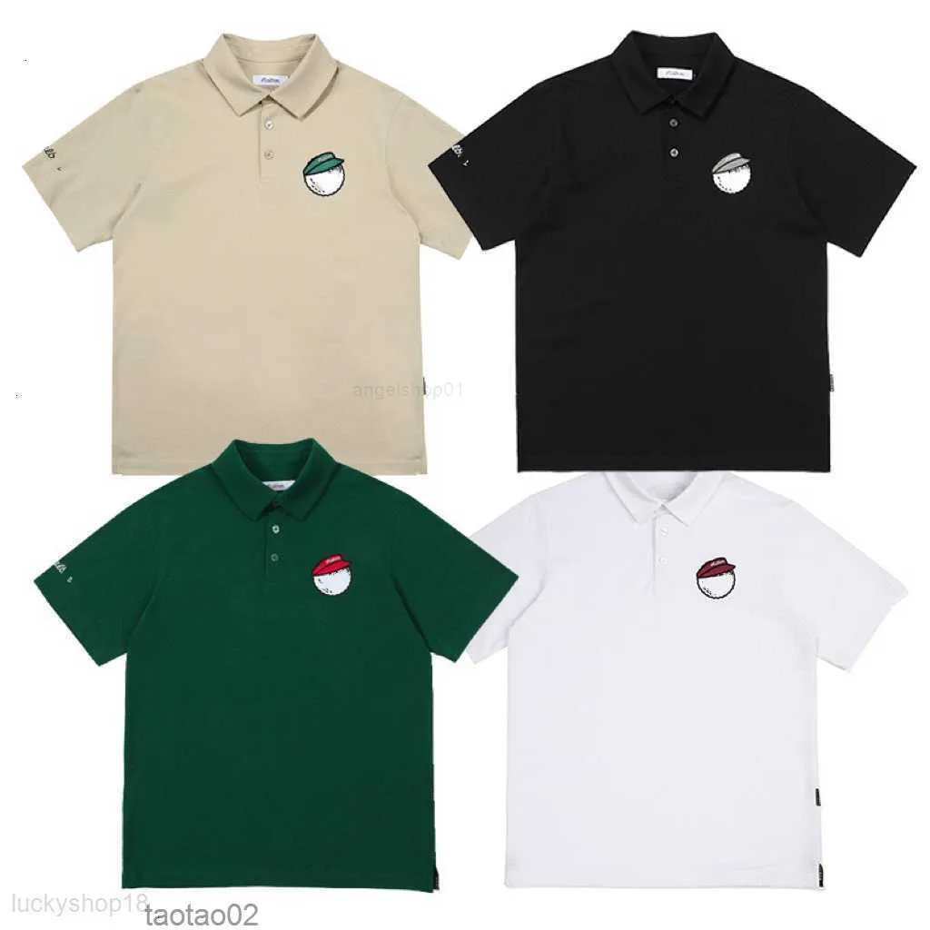 Golfkleidung Polo Shirts Korea Designer Malbons T-Shirt Männer Frauen T-Shirt Amerikanische trendige Straßenwäsche Baumwolle Kurzarm Business Sports 2024 Größe M-XXL